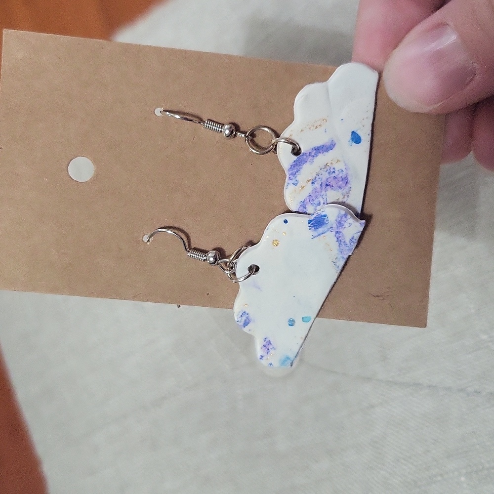 Cloud shaped earrings
